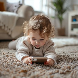 Free Baby With Smartphone Image - Baby, Smartphone, Curious | Download ...