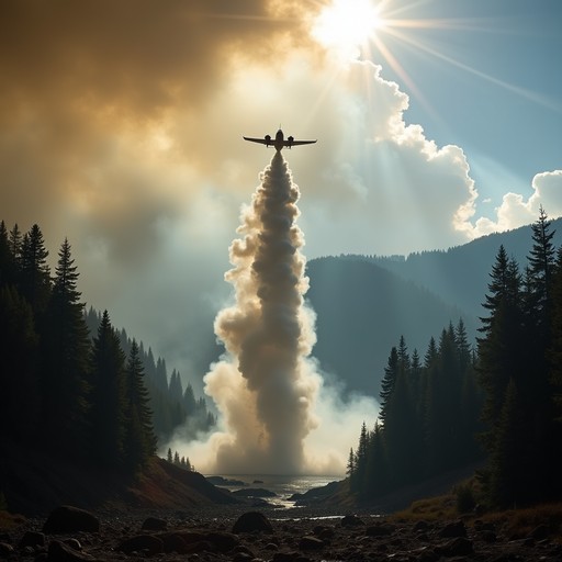 Free Firefighting Aerial Operation Image - Firefighting, Airplane ...