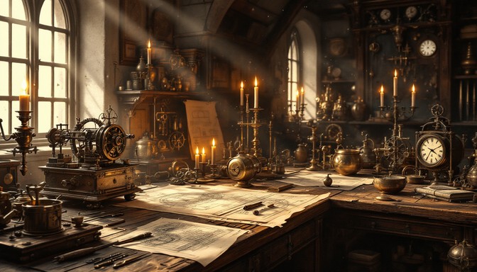 Scientists Workspace Renaissance Free Ancient Innovation Laboratory Image - Workshop, Renaissance ...