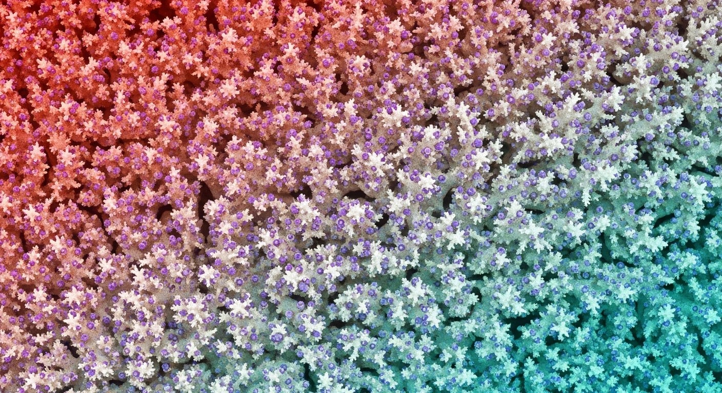 Krill Gradient Free Coral Fractal Gradient Photo - Coral, Fractal, Gradient | Download ...