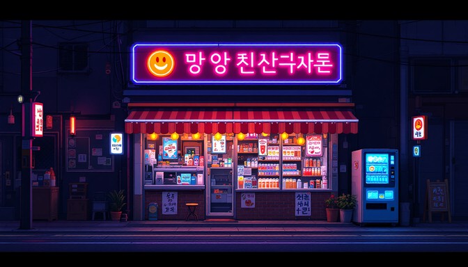 Free Neon Pixel Mart Image - Pixel, Retro, Digital | Download at StockCake