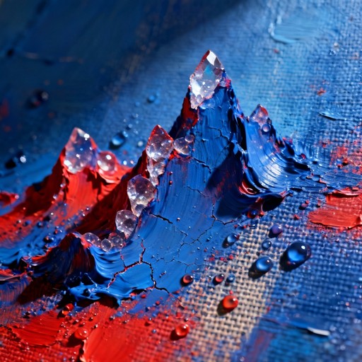 Blue Red Work Free Blue Red Fusion Image - Abstract, Paint, Blue | Download at StockCake