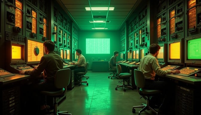 Free Retro computing center Image | Download at StockCake