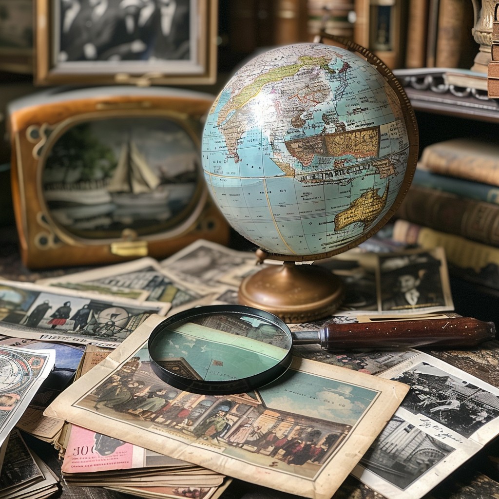 Free Vintage Exploration Desk Image - Vintage, Globe, Exploration ...