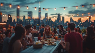 Open Rooftop Party Free Rooftop Party Evening Image - Friends, Rooftop, Evening | Download ...