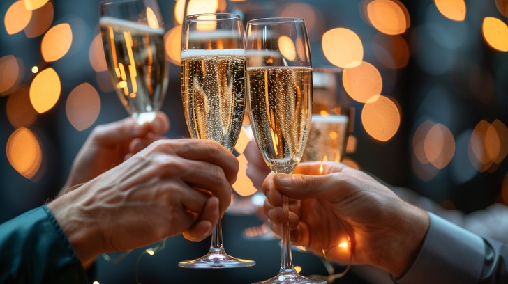 Toasting Event Background Free Celebratory Toast Gathering Image - Celebration, Champagne, Toast ...