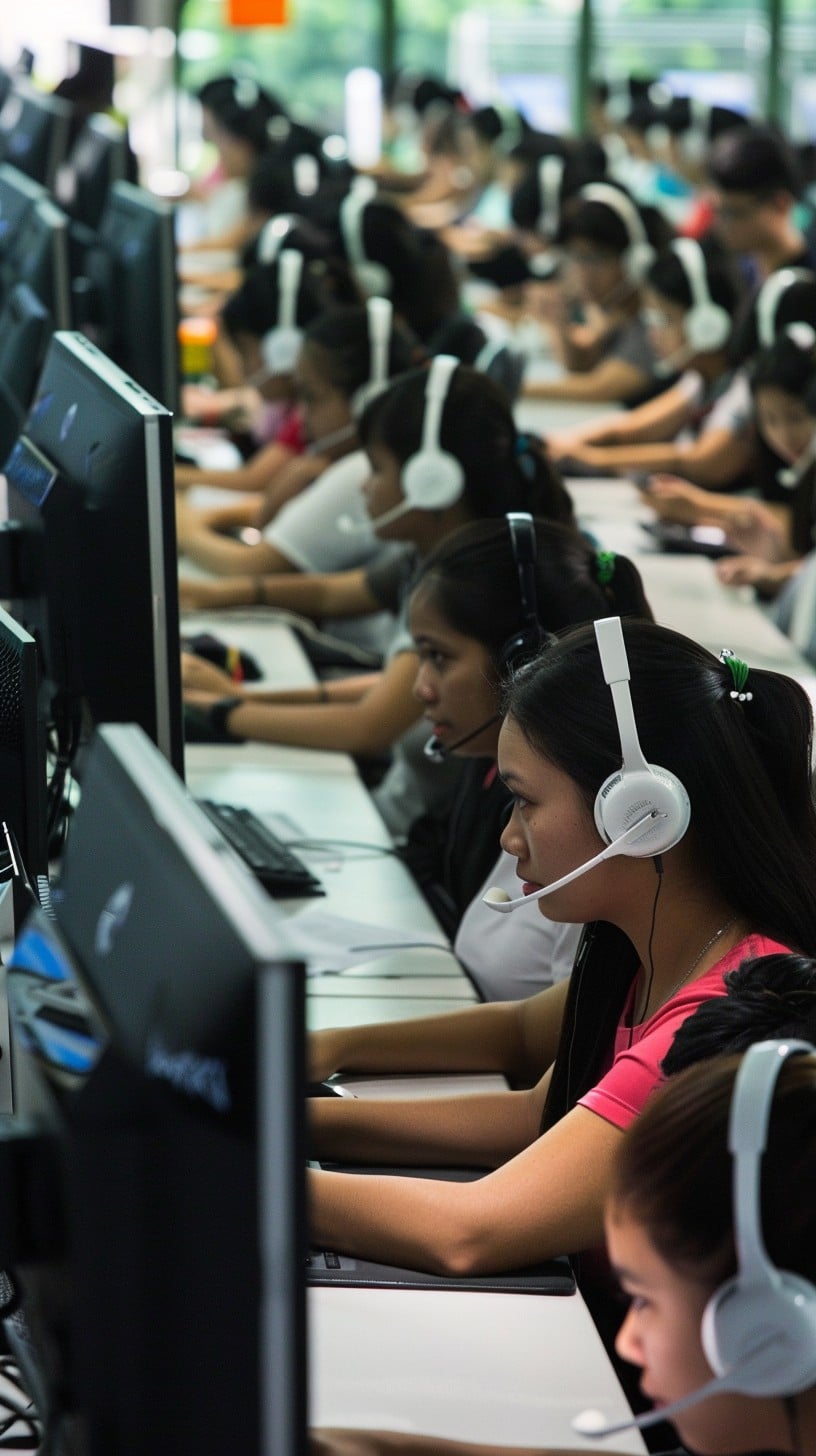 Free Busy Computer Lab Photo - Students, Headphones, Computers ...