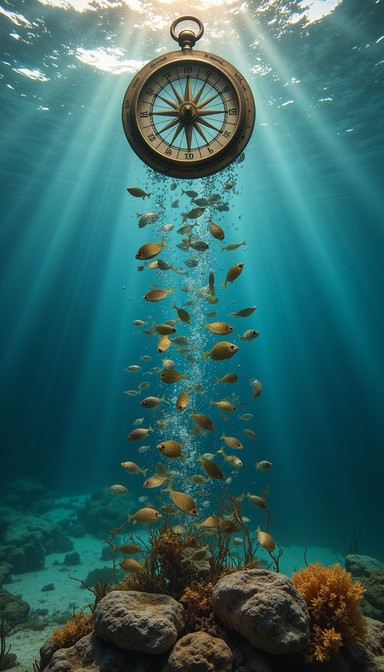 Free Underwater Compass Metamorphosis Image | Download at StockCake