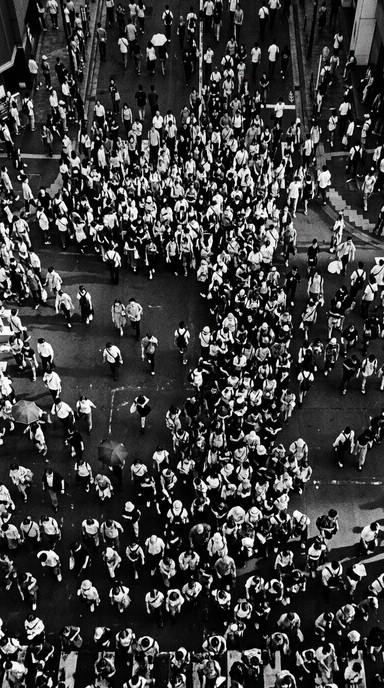Free Crowd From Above Image - Crowd, Aerial, Monochrome | Download at ...