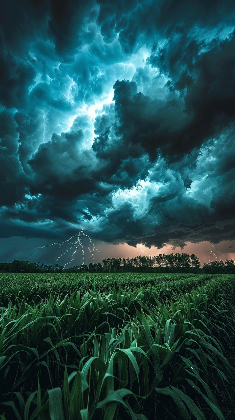 Free Storm over field Image - Storm, Clouds, Lightning | Download at ...