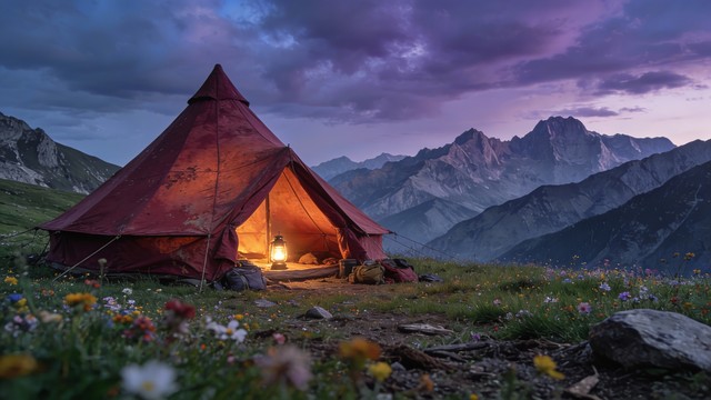 Free Alpine Camping Refuge Image - Camping, Tent, Mountains | Download ...