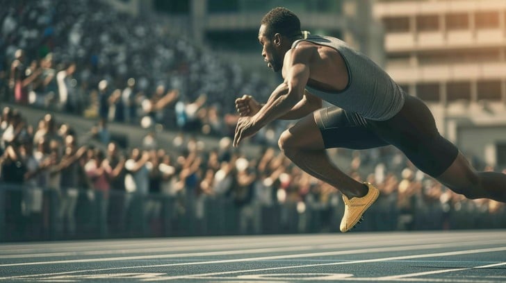 Free Sprinter in Action Image - Athlete, Running, Sprinter | Download ...