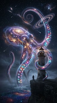 Octopus Rise Free Cosmic Octopus Rising Image - Octopus, Tentacles, Cosmic ...