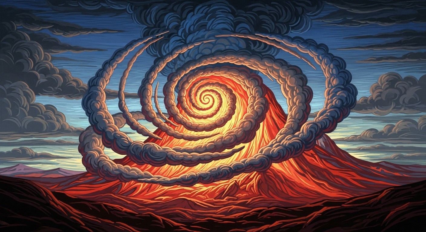 Free Spiraling Molten Vortex Image - Volcanic, Spiral, Eruption ...