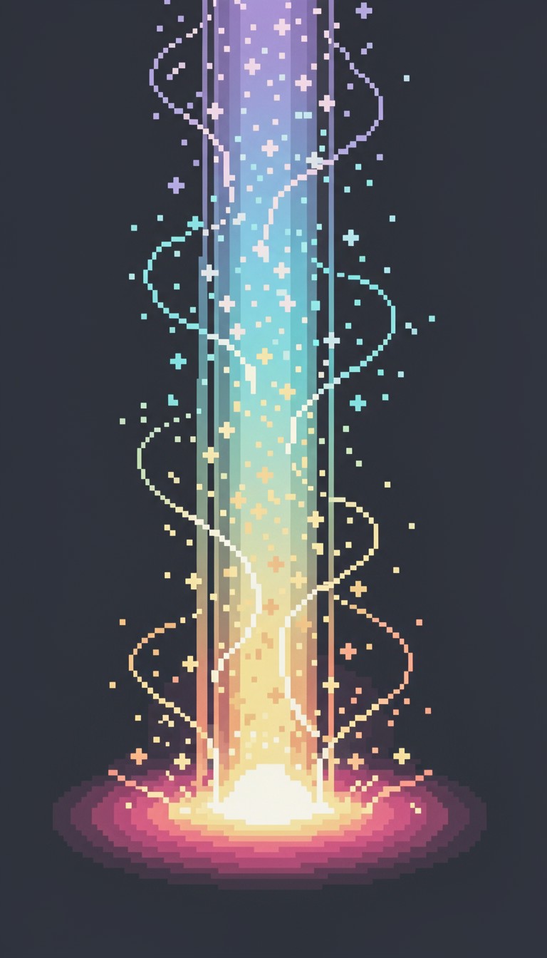 Free Glowing Pixel Fountain Photo - Pixel, Vaporwave, Rainbow ...