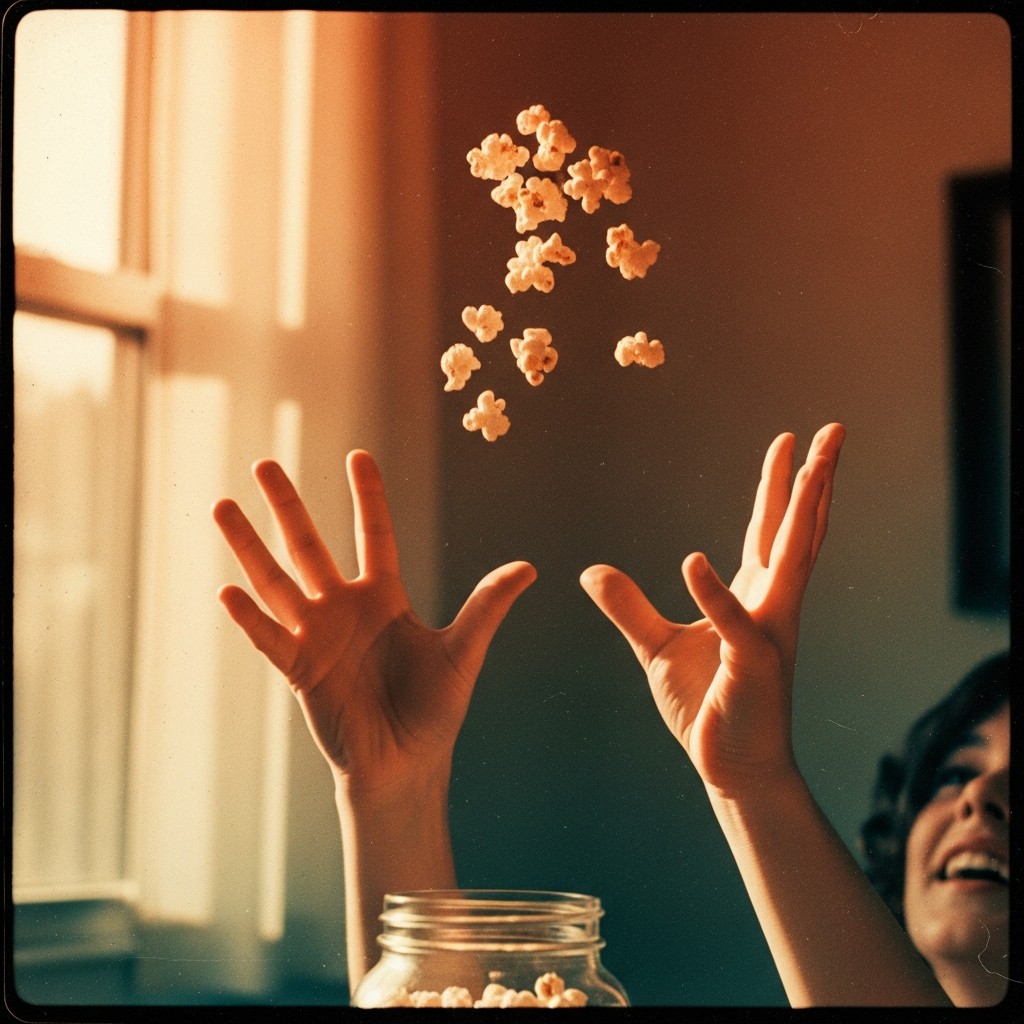 Free Catching Popcorn Joy Photo - Vintage, Retro, Popcorn | Download at ...