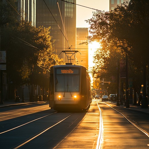 Free Sunset Tram Journey Image - Tram, Sunset, Urban | Download at ...