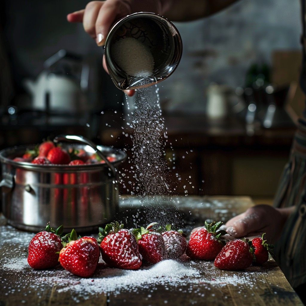 Free Strawberries and Sugar Image - Strawberries, Sugar, Sprinkling ...