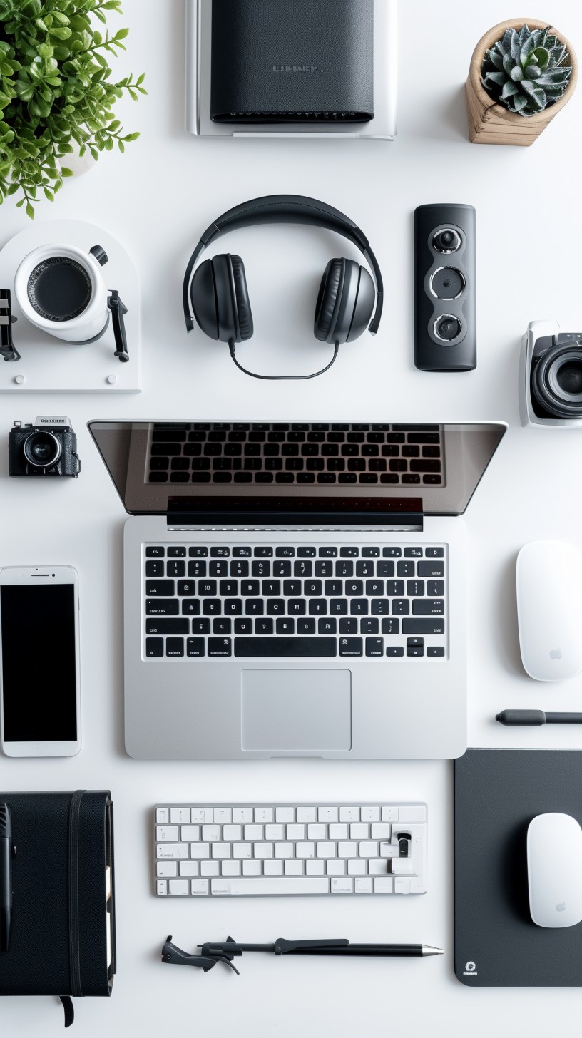 Free Tech Workspace Setup Photo - Tech, Gadget, Headphones | Download ...