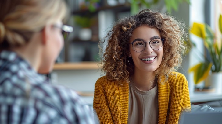 Free Smiling Young Woman Image - Smiling, Woman, Conversation ...
