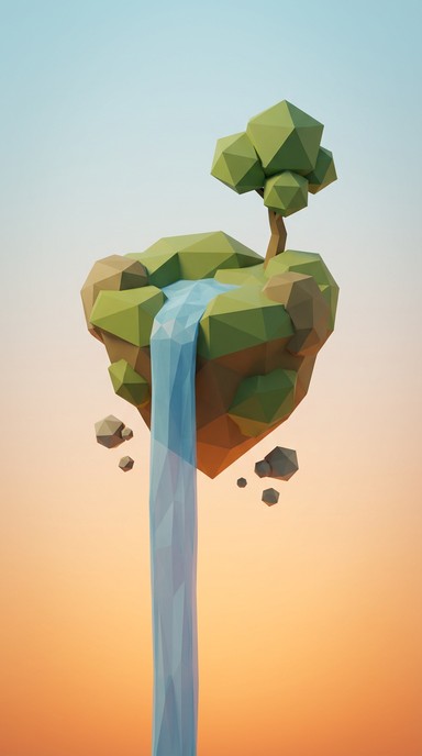 Free Floating Voxel Paradise Image - Voxel, Blocky, Floating | Download ...