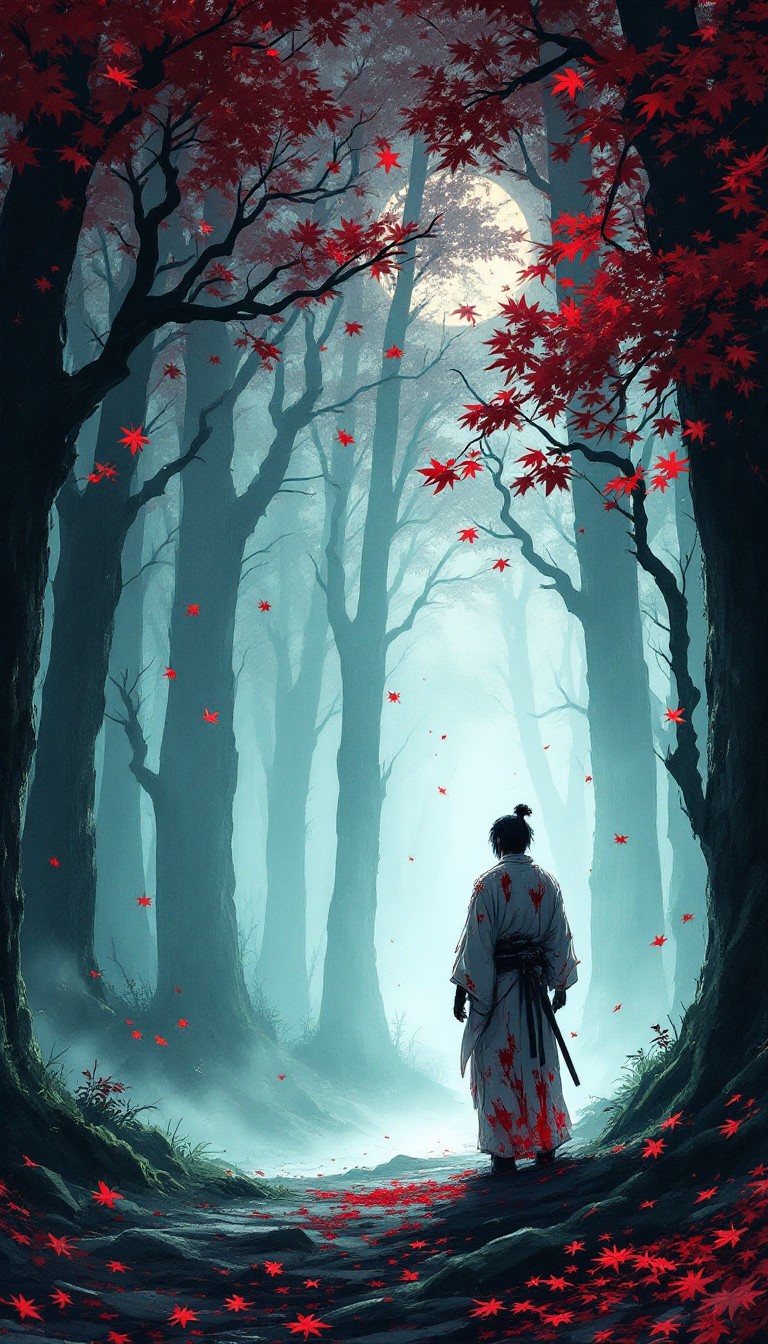 Samurai Path Design Free Samurai's Crimson Path Image - Samurai, Warrior, Forest | Download ...