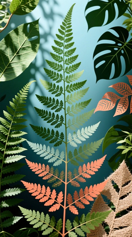Texture Fern Color Free Layered Fern Symphony Image - Botanical, Fern, Leaves | Download ...