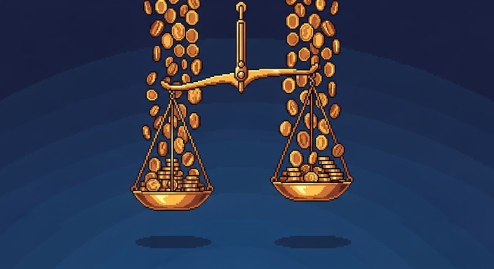 Free Golden Balance Scale Image - Scale, Gold, Coins | Download at ...