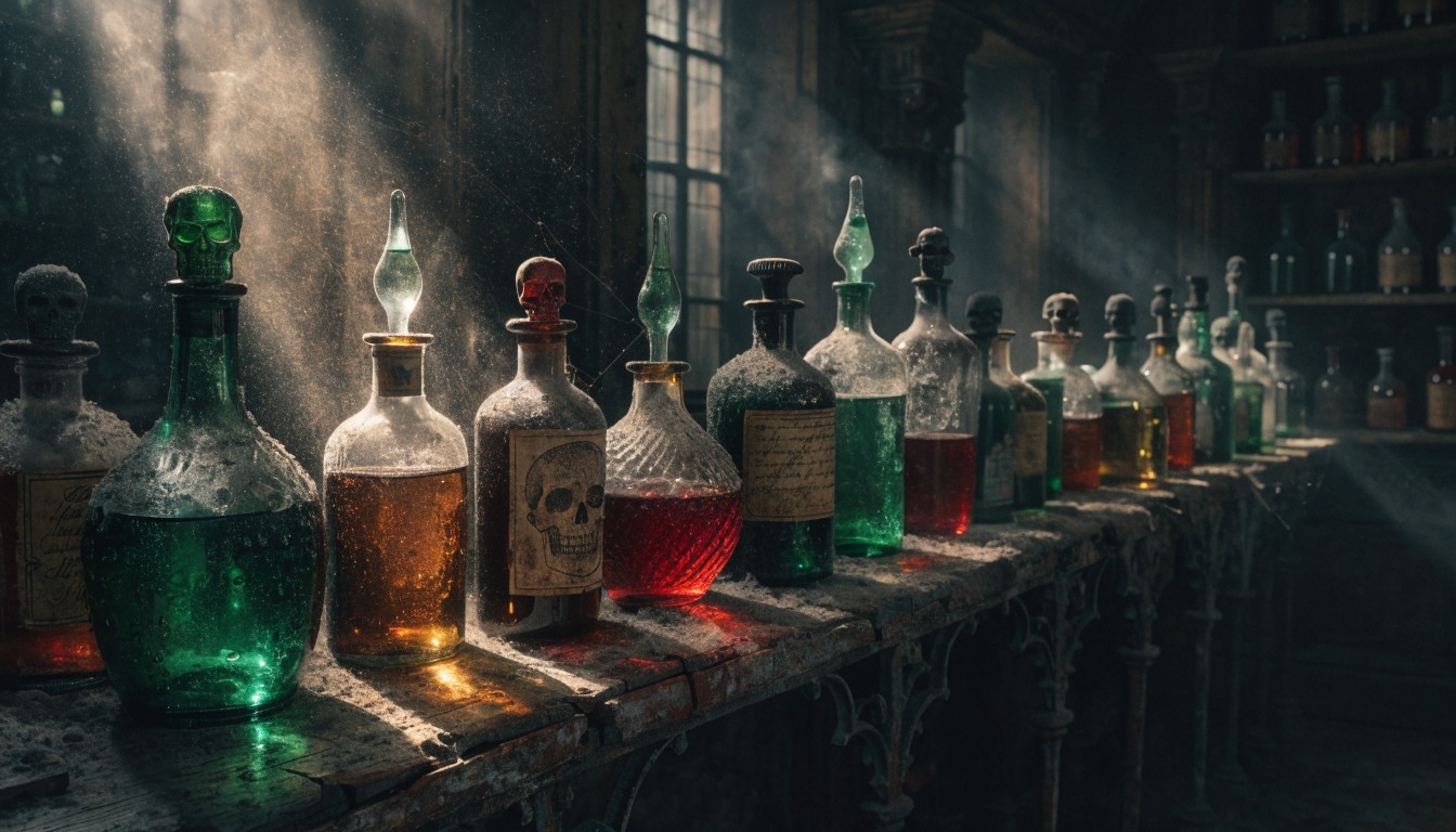 Free Gothic Potion Collection Image - Apothecary, Bottles, Victorian ...