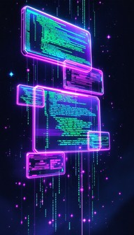 Free Neon Code Matrix Image - Cyberpunk, Matrix, Hologram | Download at ...