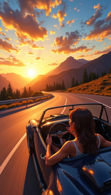 Free Highway mountain sunset Image - Sunset, Highway, Mountains ...