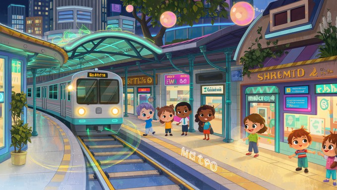 Free Magical Metro Adventure Image - Train, Metro, Children | Download ...