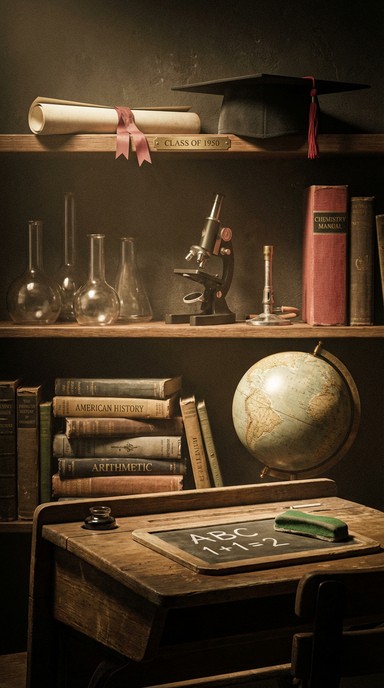 Free Educational Journey Upward Image - Education, Vintage, Graduation ...
