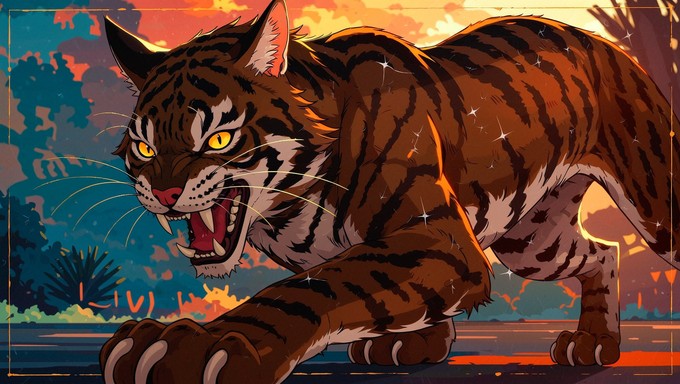 Fierce Animation Free Fierce Anime Feline Image - Anime, Manga, Feline | Download at ...