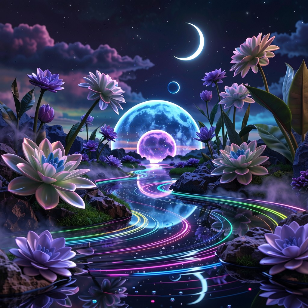 Free Cosmic River Dreams Image - Fantasy, Surreal, River | Download at ...