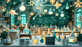 Diarama Science Lab Free Paper Chemistry Laboratory Image - Kirigami, Papercraft, Chemistry ...