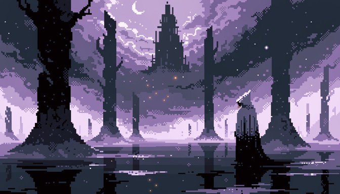 Free Pixel Art Mystery Image - Pixel, Retro, Fog | Download at StockCake