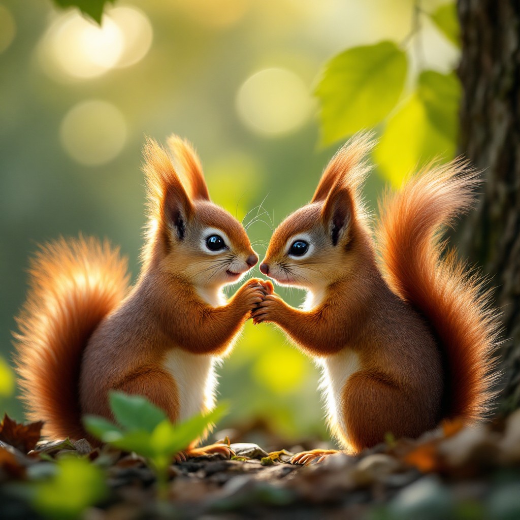 Free Squirrels Share Moment Photo - Squirrels, Wildlife, Nature ...