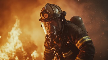 Free Firefighter in Action Image - Firefighter, Flames, Smoke ...