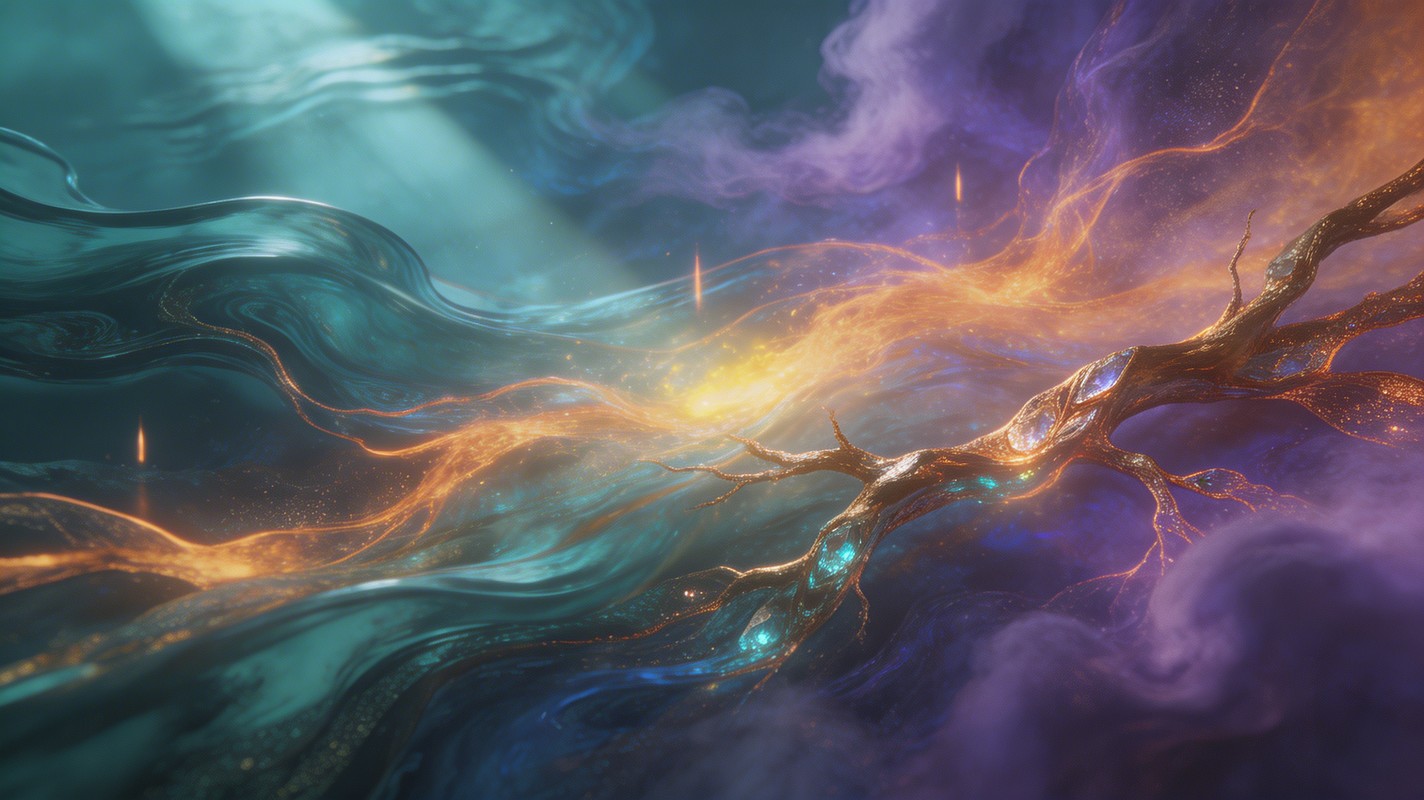 Free Abstract Elemental Harmony Image - Abstract, Elemental, Flowing ...