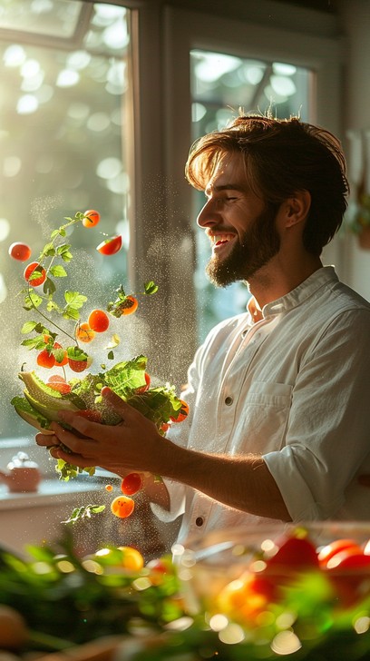 Free Joyful Cooking Moment Image - Cooking, Joy, Salad | Download at ...