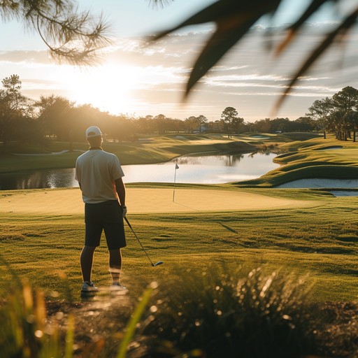 Free Golfer at Sunset Image - Golfer, Sunset, Young | Download at StockCake