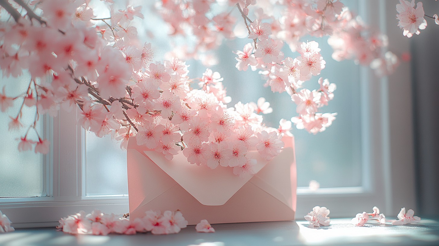 Free Blossoming Spring Envelope Photo - Spring, Blossoms, Envelope ...