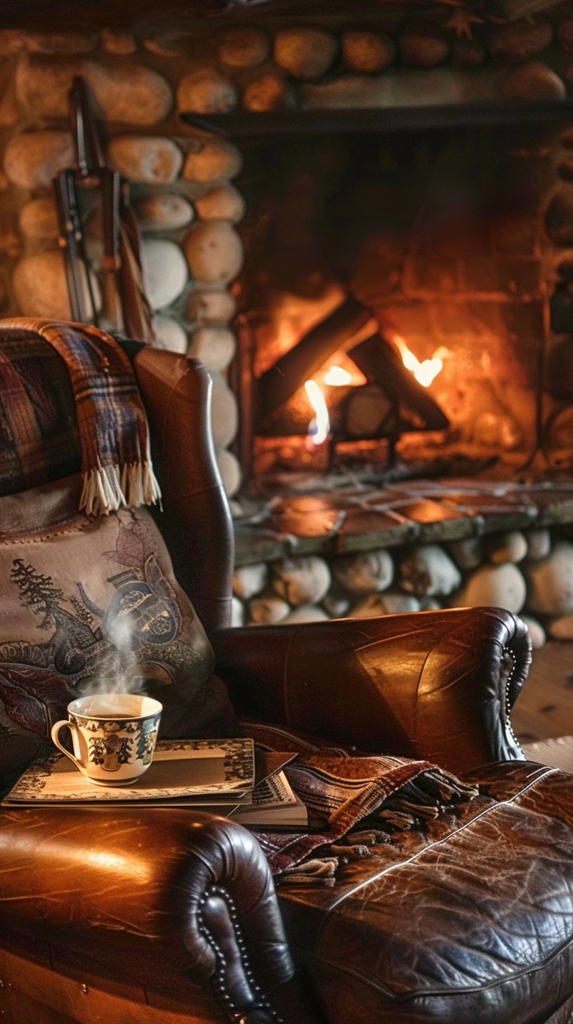 Fireside Rocking Chair Reading Free Cozy Fireside Reading Image - Cozy, Fireplace, Leather | Download ...