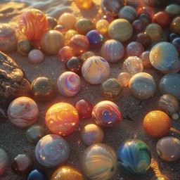 Free Marbles at Sunset Image - Sunset, Marbles, Sand | Download at ...