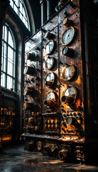 Control Panel On Time Machine Free Industrial Time Machine Image - Steampunk, Industrial, Vintage ...