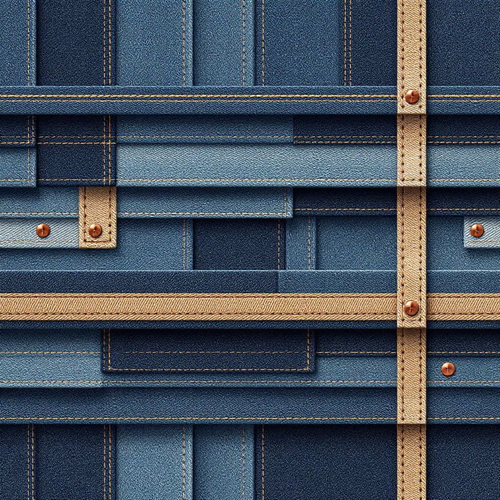 Denim Design Element Free Layered Denim Design Image - Denim, Industrial, Geometric ...