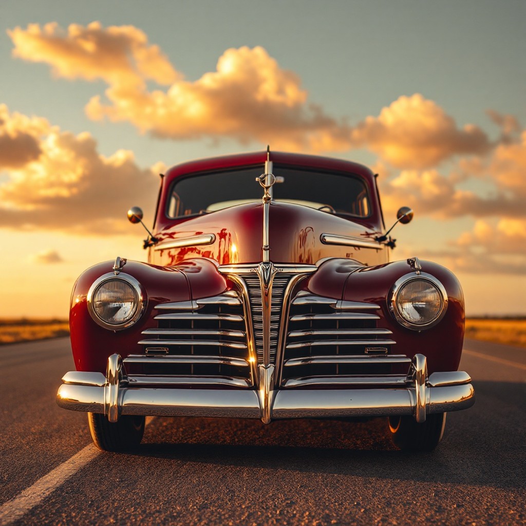 Free Classic Sunset Beauty Image - Vintage, Classic, Automotive ...