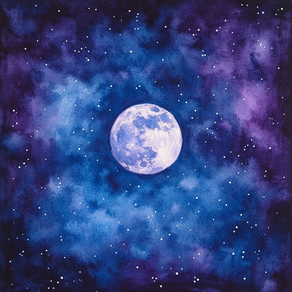Universal Moon Free Cosmic Moon Art Image - Moon, Stars, Cosmos | Download at StockCake