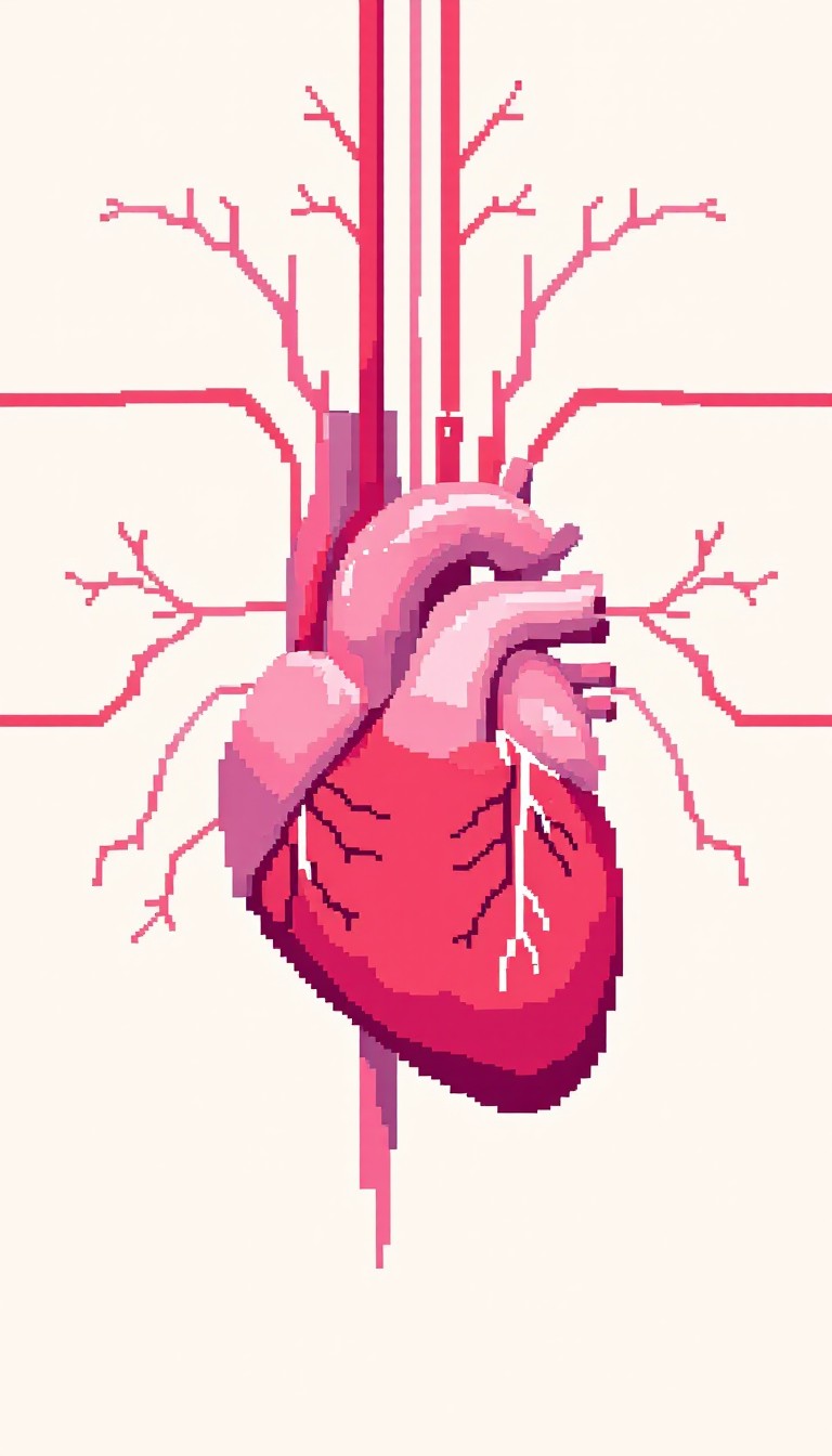 Free Pixelated Heart Diagram Image - Pixel, Heart, Anatomy | Download ...
